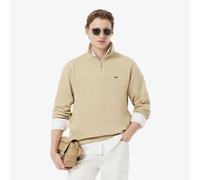 Felpa con mezza cerniera al collo Lacoste Sport Beige S Tinta unita