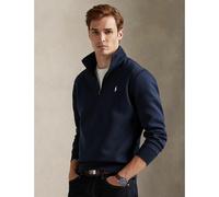 Felpa con mezza zip in tessuto tecnico double knit Blu XL Tinta unita