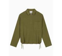 Felpa con mezza zip Relaxed Arte Antwerp Linen per uomo