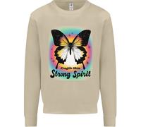 Felpa Con Motivo Farfalla Uomo Per Pelli Fragili E Spirito Forte