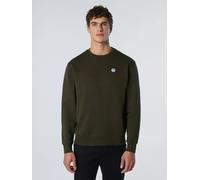 Felpa con patch North Sails uomo maglia girocollo felpata casual sport moda
