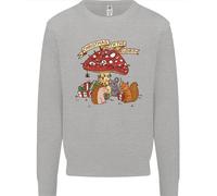 Felpa Con Riccio Di Natale E Funghi Per Bambini