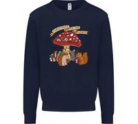 Felpa Con Riccio Di Natale E Funghi Per Bambini