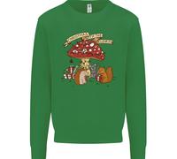 Felpa Con Riccio Di Natale E Funghi Per Bambini