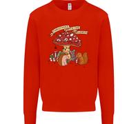 Felpa Con Riccio Di Natale E Funghi Per Bambini