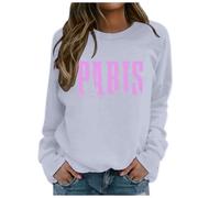 Felpa con scritta "God is Greater Than The Highs and Lows" da donna a maniche lunghe, felpa grafica, da donna, grigio chiaro., XL