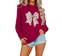 Felpa con scritta "God is Greater Than The Highs and Lows" da donna a maniche lunghe, grafica, Rosso anguria., L