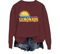 Felpa con scritta "Life Gave Me Some Lemons But My Jesus He Be Makin' Lemonade", Porpora, 3XL