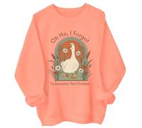 Felpa con scritta "Oh No I Forgot To Socialize The Children Homeschool Mom Shirt, Arancione-1, 3XL