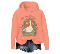 Felpa con scritta "Oh No I Forgot To Socialize The Children Homeschool Mom Shirt, Arancione, L