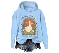 Felpa con scritta "Oh No I Forgot To Socialize The Children Homeschool Mom Shirt, Blu Carolina, M