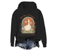Felpa con scritta "Oh No I Forgot To Socialize The Children Homeschool Mom Shirt, Nero , L