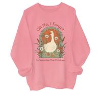 Felpa con scritta "Oh No I Forgot To Socialize The Children Homeschool Mom Shirt, Rosa-1, S