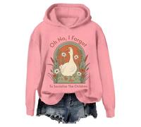Felpa con scritta "Oh No I Forgot To Socialize The Children Homeschool Mom Shirt, rosa, L