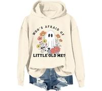 Felpa con scritta "Whos Afraid Of Little Old Me", con scritta "Who's Afraid Of Little Old Me", maglietta divertente per donna e uomo, Khika-1, M