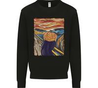 Felpa Con Stampa Di Zucca Urlante Per Bambini