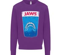 Felpa Con Stampa Divertente Jaws Teschio Denti Uomo