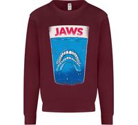 Felpa Con Stampa Divertente Jaws Teschio Denti Uomo