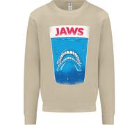 Felpa Con Stampa Divertente Jaws Teschio Denti Uomo