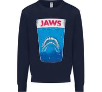 Felpa Con Stampa Divertente Jaws Teschio Denti Uomo