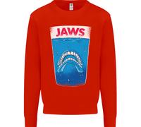 Felpa Con Stampa Divertente Jaws Teschio Denti Uomo