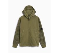 Felpa con zip CP Company Diagonal Raised Fleece per uomo