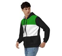 Felpa con Zip da Uomo Nazioni Unite Arabe Bandiera Nazionale Classico Comodo Top con Zip Giacca A Maniche Lunghe con Polsini Coste Ideale per Il Weekend Stile Classico del Regno Unito Felpe da Lavoro