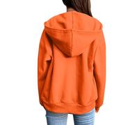 Felpa con Zip Donna, Felpe Donna con Cappuccio Palestra Slim Manica Lunga Bodybuilding Felpe con Cappuccio E Spandex con Stampa a Lettere Felpa Vintage Donna per La Vita Quotidiana E Lo Sport