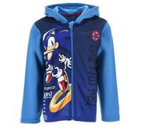 FELPA CON ZIP E CAPPUCCIO SONIC BAMBINO SUN CITY - HW1184CELESTE
