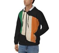 Felpa con Zip Felpe da Lavoro per Uomo Costa D'Avorio Bandiera Nazionale Abbigliamento Uomo Resistente Abbigliamento Lavoro Comodo Felpe con Zip da Stile Classico del Regno Unito