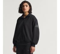 Felpa con zip integrale Soft Lux Loose Black 2XS