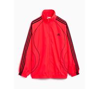 Felpa con zip Oversize adidas Originals Teamgeist Adicolor per donna Ref. JY2583 Colore Rosso Taglia XXS