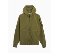Felpa con zip Oversize Stone Island Panama Cotton "Old" Effect per uomo