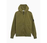 Felpa con zip Oversize Stone Island Panama Cotton "Old" Effect per uomo Ref. L1S156100068-V015G Colore Verde Taglia M