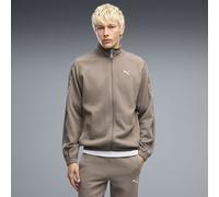 Felpa con zip, Puma Class Marrone S Tinta unita