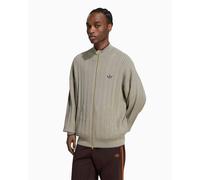 Felpa con zip Relaxed adidas Originals Cable Knit Firebird per uomo