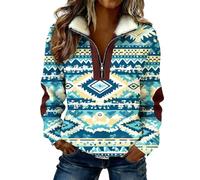 Felpa con Zip Senza Cappuccio Donna con Lunghe Garzata Spalle Pecora Bordeaux Camicia Pelliccia Dietro Streetwear Infinito Casual Glamour Tutte Zebrate Pizzo Una Ampi Aderenti Cipria