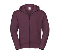 FELPA CON ZIP UOMO FASHION STYLE RUSSELL JE266M TASCHE TOP QUALITY DA XS A 5XL