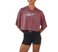 Felpa corta con cappuccio da donna Reebok Lab Violet M