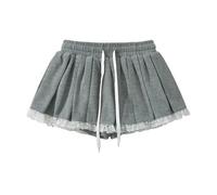 Felpa Corta Fairycore Vintage Con Mini Gonna Set 2 Pezzi Donna S M L