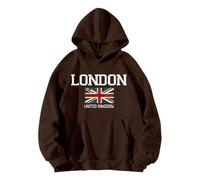 Felpa Cotone Donna con Zip Felpa Halloween Ragazza Gigante Coperta Nera Donna Lunga Kawaii Teschio Animali Maglia Felpata College Octopus Basic con Cappuccio Leggera Oversize Stitch Anime Manga