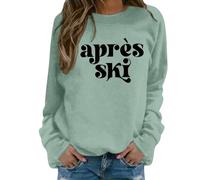 Felpa Cotone Donna Confortable, Felpa con Cappuccio da Donna, Girocollo, a Maniche Lunghe, Casual, Popolare, per Il Weekend, Sport Invernali