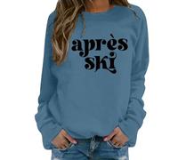 Felpa Cotone Donna Confortable, Felpa con Cappuccio da Donna, Girocollo, a Maniche Lunghe, Casual, Popolare, per Il Weekend, Sport Invernali