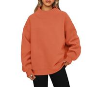 Felpa Cotone Donna décontracté, Felpa Girocollo Casual, Comoda e Ampia, Modello Basic, da Indossare Tutti i Giorni e per Andare al Lavoro.