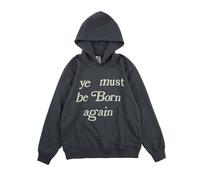 Felpa CPFM Ye Must Be Born Again Streetwear con Cappuccio Cotone Nero XL