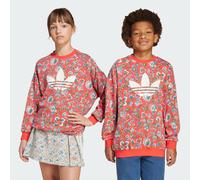 Felpa Crew adidas Originals X Liberty London Kids Semi Lucid Red / Multicolor 10-11A