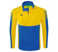 Erima Bambini Felpa da Allenamento Six Wings, New Royal/Giallo, 164