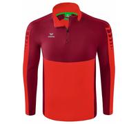 Erima Bambini Felpa da Allenamento Six Wings, Rosso/Bordeaux, 140