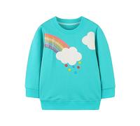 Felpa da Bambino Arcobaleno Sweatshirts Pullover Maglione Maniche Lunghe Scollo Rotondo Top Maglietta per Bambini 2-3 Anni