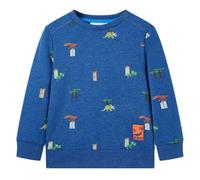 vidaXL Felpa da Bambino Blu Scuro mélange 128